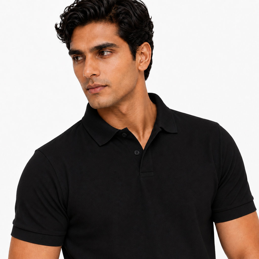 Classic Polo T-Shirt (Black)