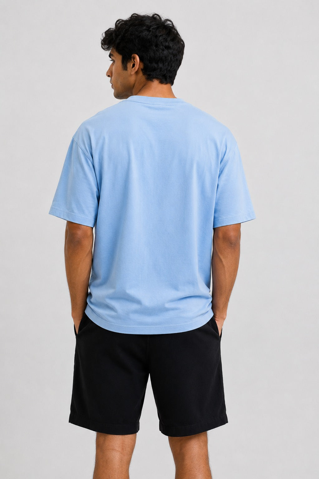 Relaxed Fit T Shirt (Powder Blue)