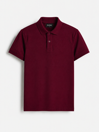 Classic Polo T-Shirt (Maroon)