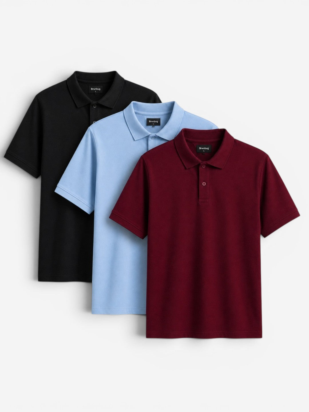 Classic Polo T-Shirt (Pack Of 3)(100% Cotton)